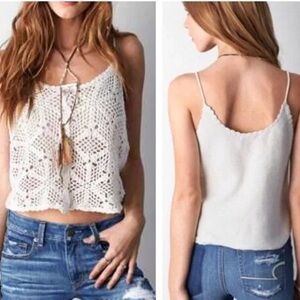 American Eagle Outfitters Crotchet Tank